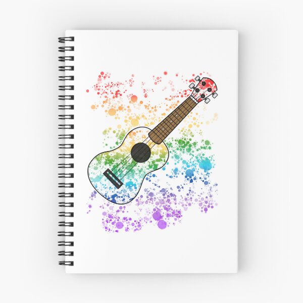 Item preview, Ukulele Ukulelist Rainbow Colours Uke Player Musician designed and sold by doodlerob.