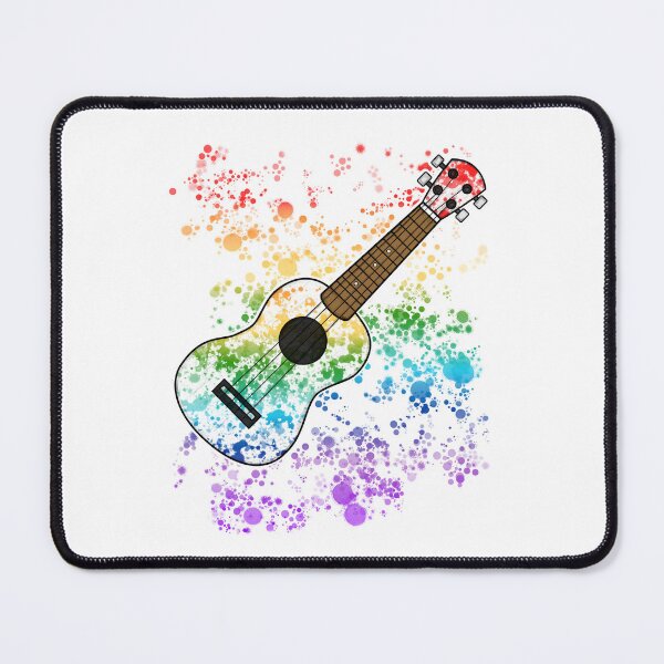 Item preview, Ukulele Ukulelist Rainbow Colours Uke Player Musician designed and sold by doodlerob.