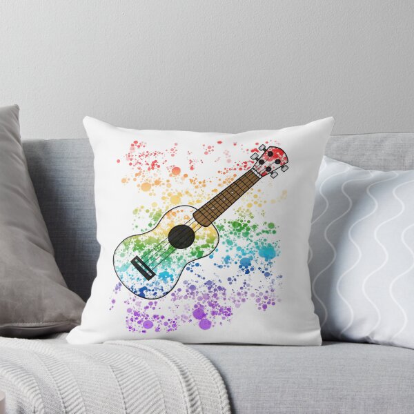 Item preview, Ukulele Ukulelist Rainbow Colours Uke Player Musician designed and sold by doodlerob.