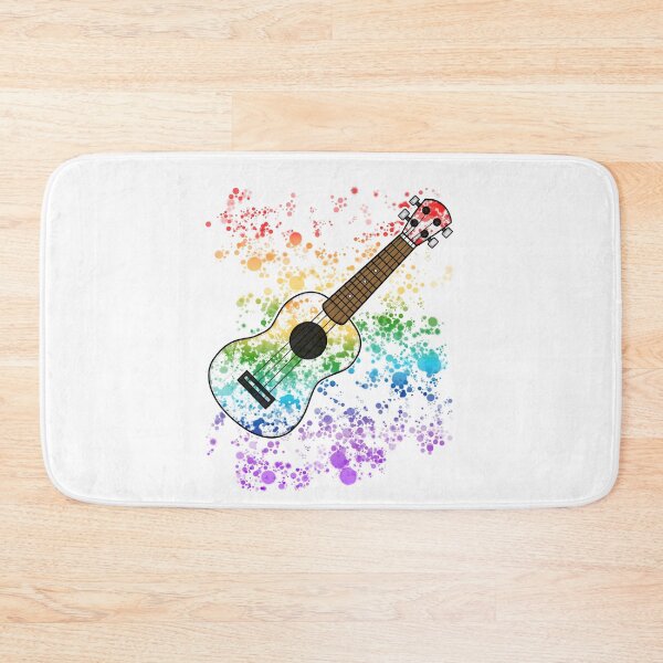 Item preview, Ukulele Ukulelist Rainbow Colours Uke Player Musician designed and sold by doodlerob.