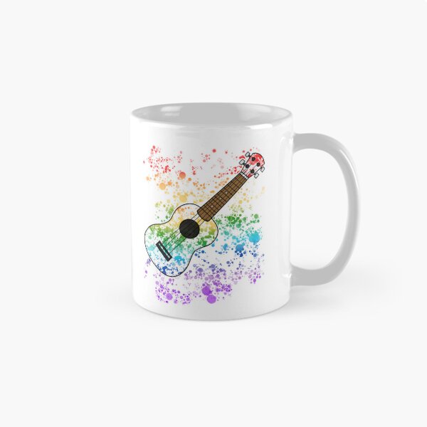 Item preview, Ukulele Ukulelist Rainbow Colours Uke Player Musician designed and sold by doodlerob.