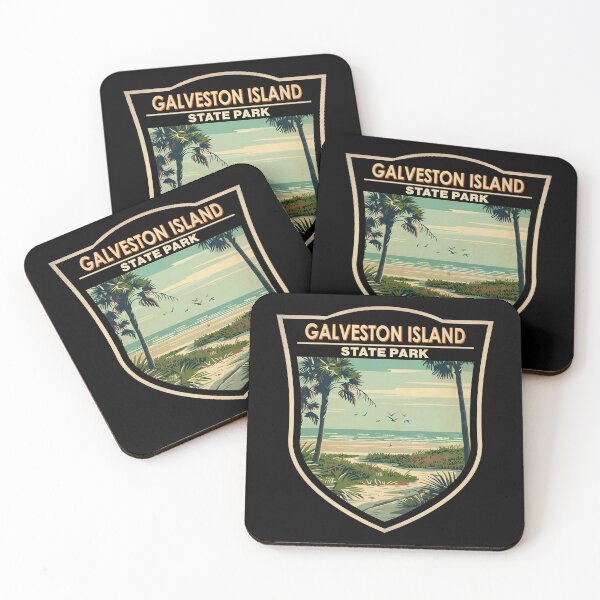 Item preview, Galveston Island State Park Texas Vintage Badge designed and sold by KrisSidDesigns.