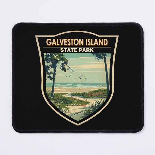 Item preview, Galveston Island State Park Texas Vintage Badge designed and sold by KrisSidDesigns.