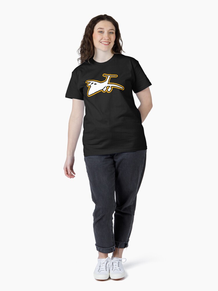 Thumbnail 4 of 7, Classic T-Shirt, Plane Clothes designed and sold by BrokenPonyArt.