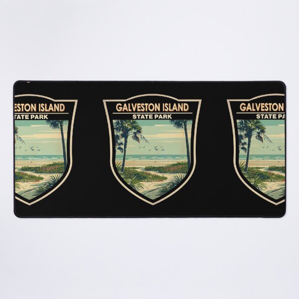 Item preview, Galveston Island State Park Texas Vintage Badge designed and sold by KrisSidDesigns.