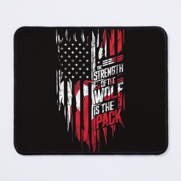 Item preview, Wolf Pack Strength Patriotic T-Shirt | American Flag & Unity Design designed and sold by HOMEDESIGNPRINT.