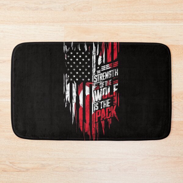 Item preview, Wolf Pack Strength Patriotic T-Shirt | American Flag & Unity Design designed and sold by HOMEDESIGNPRINT.