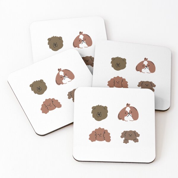 Item preview, Illustration of 4 Playful Dog Breeds - Cute Design designed and sold by RM-Journey.