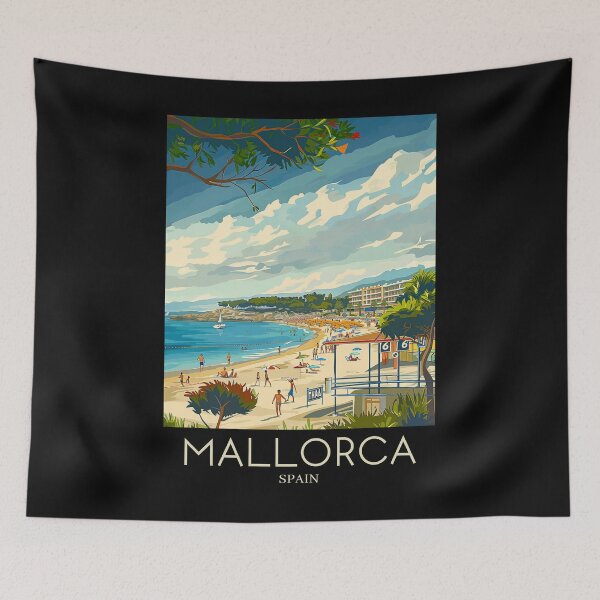 Item preview, A Pop Art Travel Print of Mallorca - Spain designed and sold by StudioRedKoala.