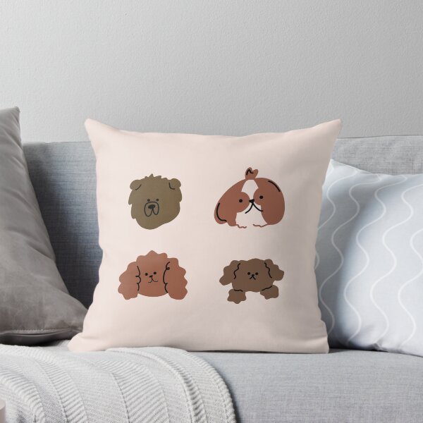 Item preview, Illustration of 4 Playful Dog Breeds - Cute Design | Pink Pastel designed and sold by RM-Journey.