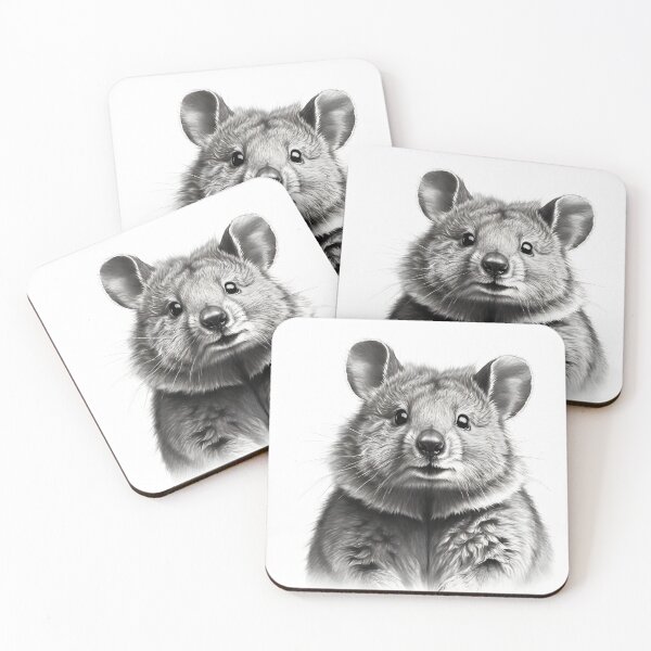 Item preview, Quokkas pencil drawing designed and sold by Pencil-Art.