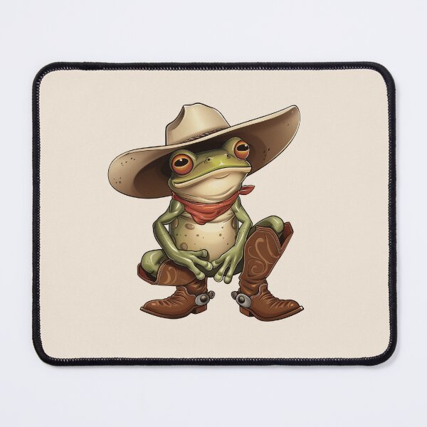 Item preview, Cute Cowboy Frog designed and sold by RetroPrints.