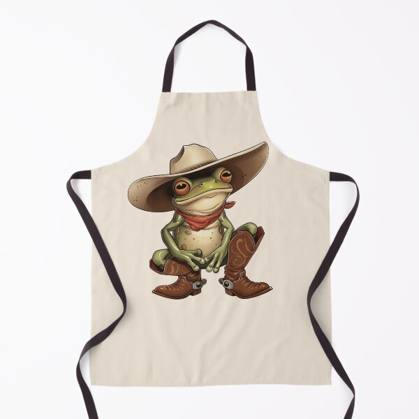 Item preview, Cute Cowboy Frog designed and sold by RetroPrints.