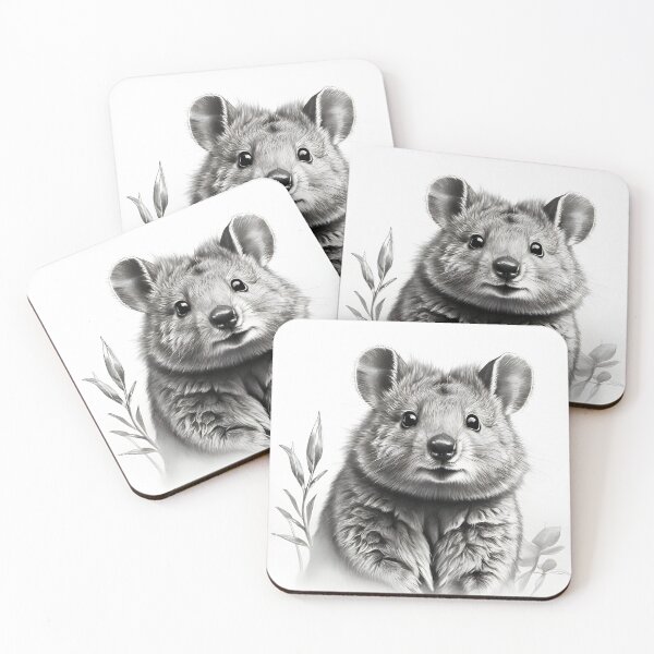 Item preview, Quokkas pencil drawing designed and sold by Pencil-Art.