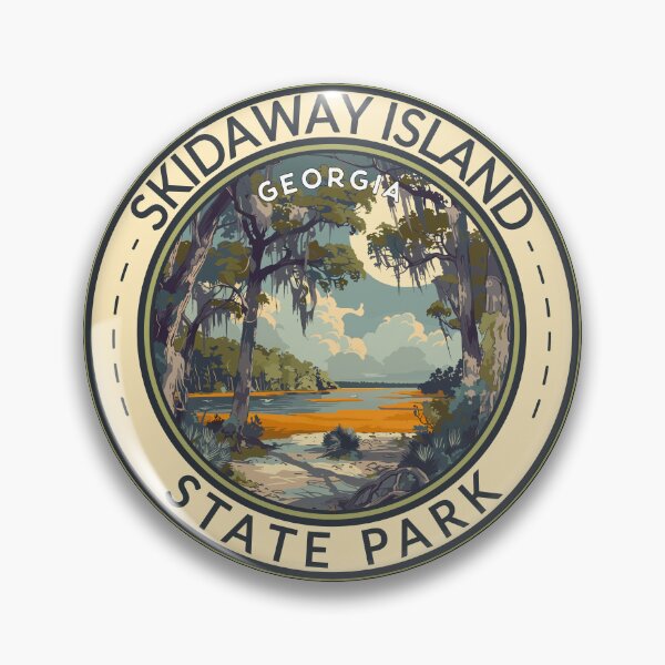 Item preview, Skidaway Island State Park Georgia Travel Art Badge designed and sold by KrisSidDesigns.