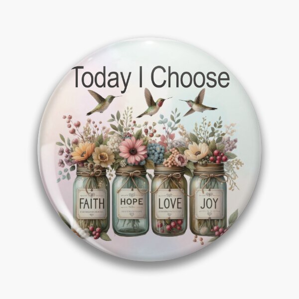 Item preview, Faith Hope Love Flowers Jars designed and sold by Lecturarte.