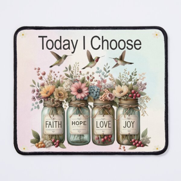 Item preview, Faith Hope Love Flowers Jars designed and sold by Lecturarte.
