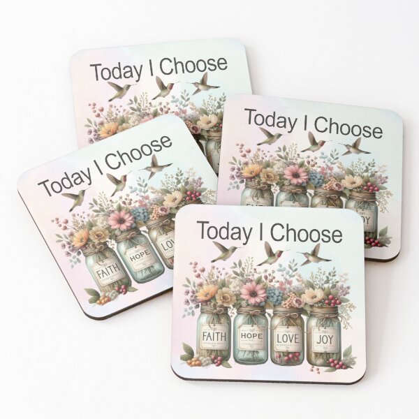 Item preview, Faith Hope Love Flowers Jars designed and sold by Lecturarte.