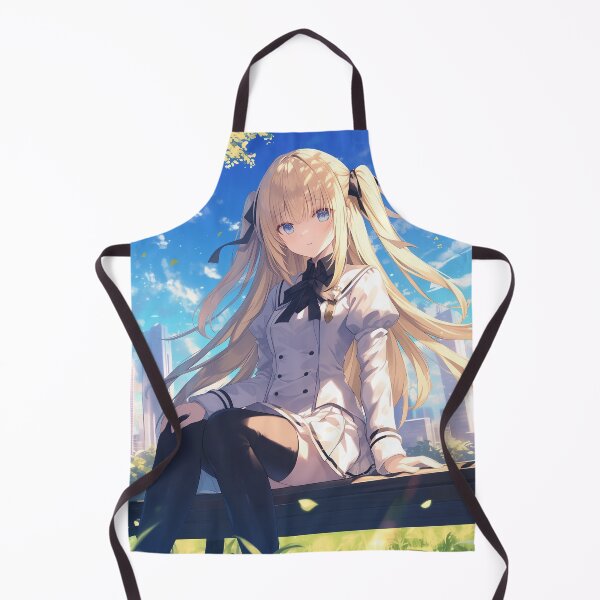 Artikelvorschau, ein schönes und süßes lächelndes Mädchen in einer Schuluniform entworfen und verkauft von Kawai Anime Shop.