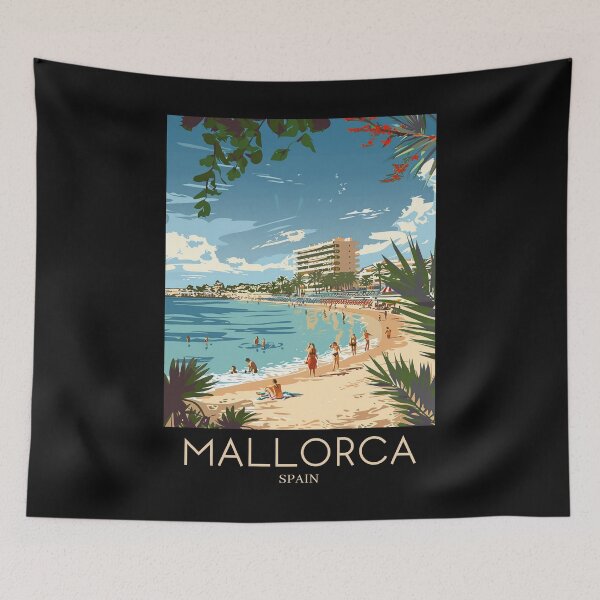 Item preview, A Pop Art Travel Print of Mallorca - Spain designed and sold by StudioRedKoala.