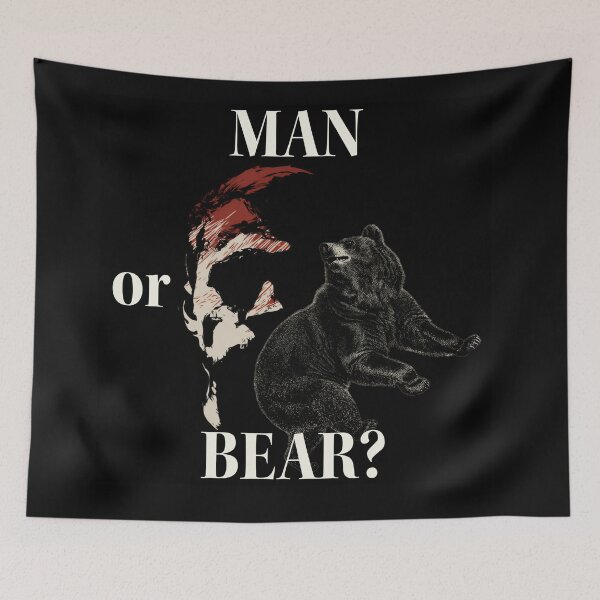Item preview, Man or Bear? designed and sold by PeacefulHShop.