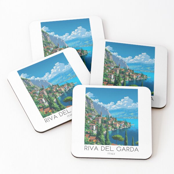 Item preview, A Pop Art Travel Print of Riva del Garda - Italy designed and sold by StudioRedKoala.