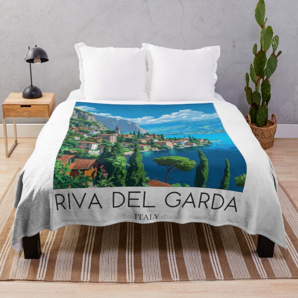 Item preview, A Pop Art Travel Print of Riva del Garda - Italy designed and sold by StudioRedKoala.