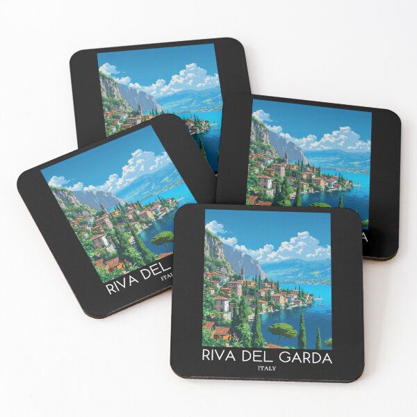 Item preview, A Pop Art Travel Print of Riva del Garda - Italy designed and sold by StudioRedKoala.