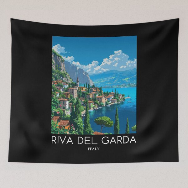Item preview, A Pop Art Travel Print of Riva del Garda - Italy designed and sold by StudioRedKoala.