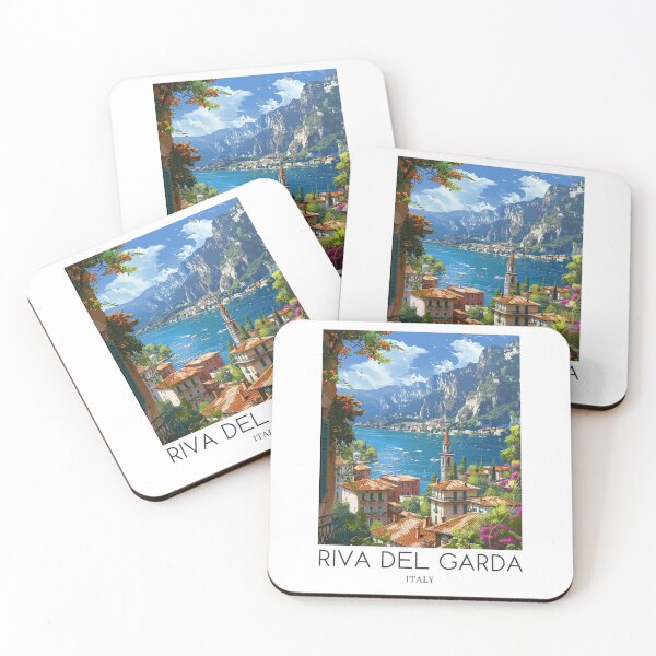 Item preview, A Pop Art Travel Print of Riva del Garda - Italy designed and sold by StudioRedKoala.