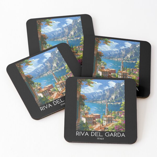 Item preview, A Pop Art Travel Print of Riva del Garda - Italy designed and sold by StudioRedKoala.