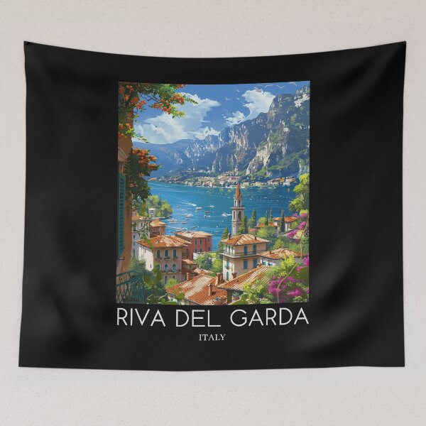Item preview, A Pop Art Travel Print of Riva del Garda - Italy designed and sold by StudioRedKoala.