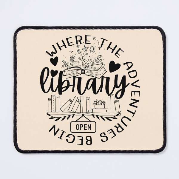Item preview, Library Where The Adventures Begin designed and sold by SunfullyYours.