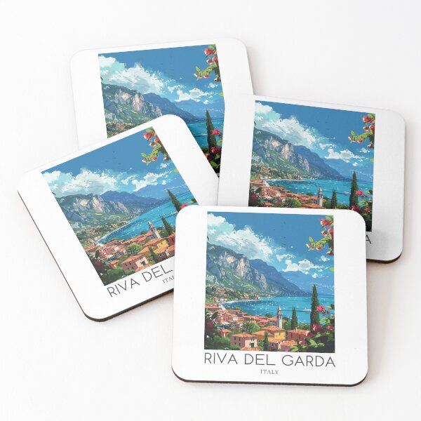 Item preview, A Pop Art Travel Print of Riva del Garda - Italy designed and sold by StudioRedKoala.