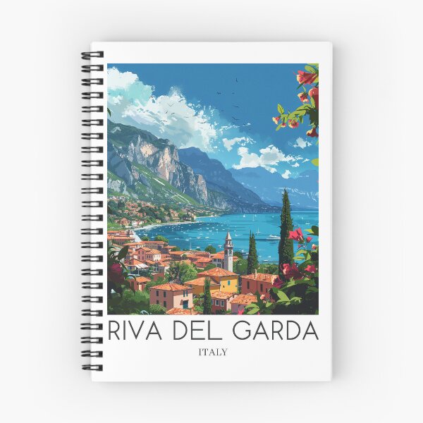 Item preview, A Pop Art Travel Print of Riva del Garda - Italy designed and sold by StudioRedKoala.