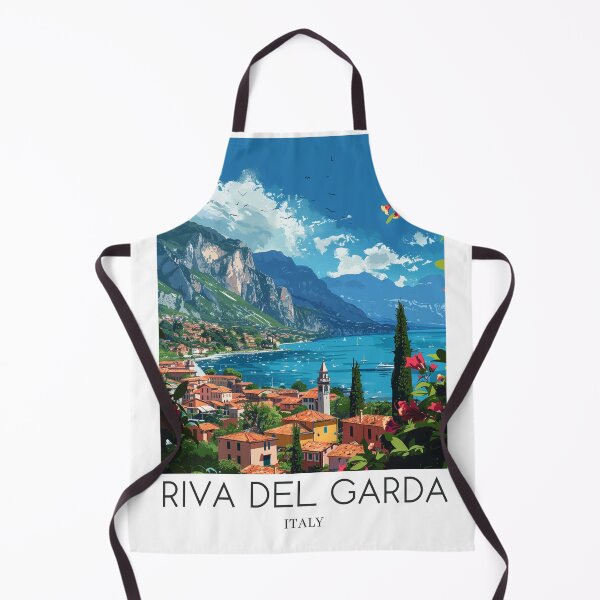 Item preview, A Pop Art Travel Print of Riva del Garda - Italy designed and sold by StudioRedKoala.