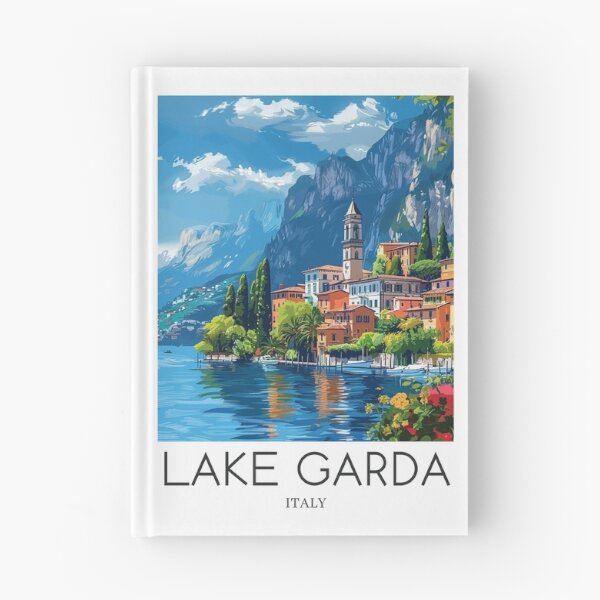 Item preview, A Pop Art Travel Print of Lake Garda - Italy designed and sold by StudioRedKoala.