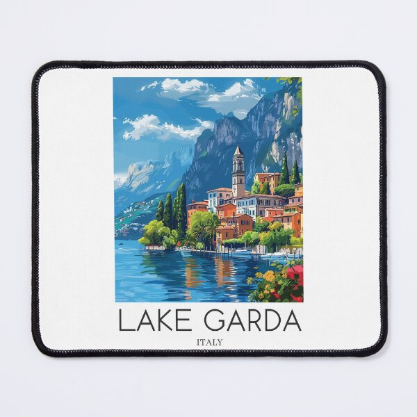 Item preview, A Pop Art Travel Print of Lake Garda - Italy designed and sold by StudioRedKoala.