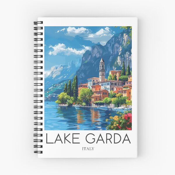 Item preview, A Pop Art Travel Print of Lake Garda - Italy designed and sold by StudioRedKoala.
