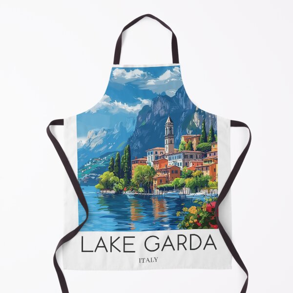 Item preview, A Pop Art Travel Print of Lake Garda - Italy designed and sold by StudioRedKoala.