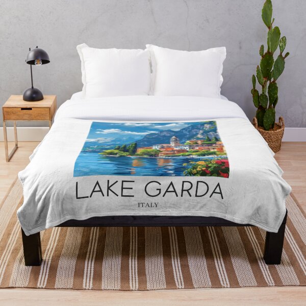 Item preview, A Pop Art Travel Print of Lake Garda - Italy designed and sold by StudioRedKoala.