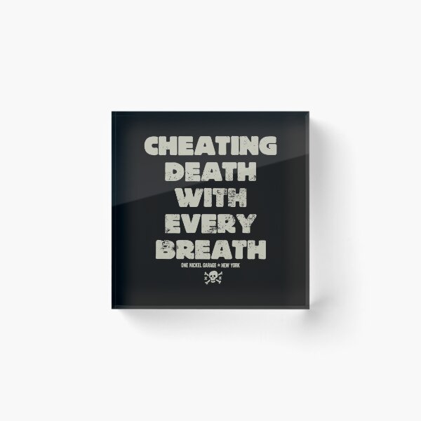 Item preview, One Nickel Garage / Cheating Death With Every Breath T-Shirt v3 designed and sold by TheKellyNickels.