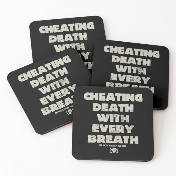 Item preview, One Nickel Garage / Cheating Death With Every Breath T-Shirt v3 designed and sold by TheKellyNickels.