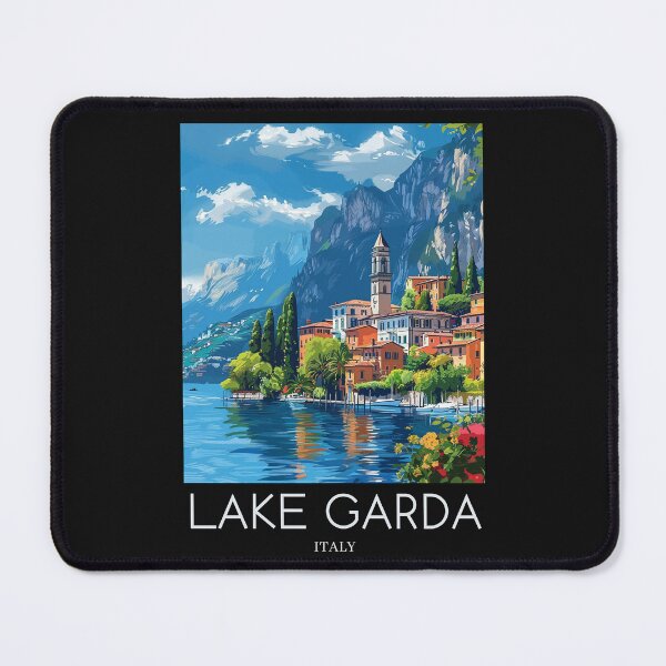 Item preview, A Pop Art Travel Print of Lake Garda - Italy designed and sold by StudioRedKoala.