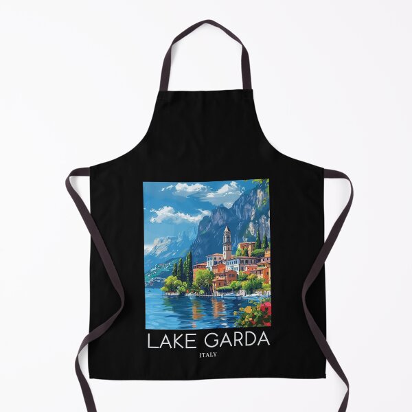 Item preview, A Pop Art Travel Print of Lake Garda - Italy designed and sold by StudioRedKoala.