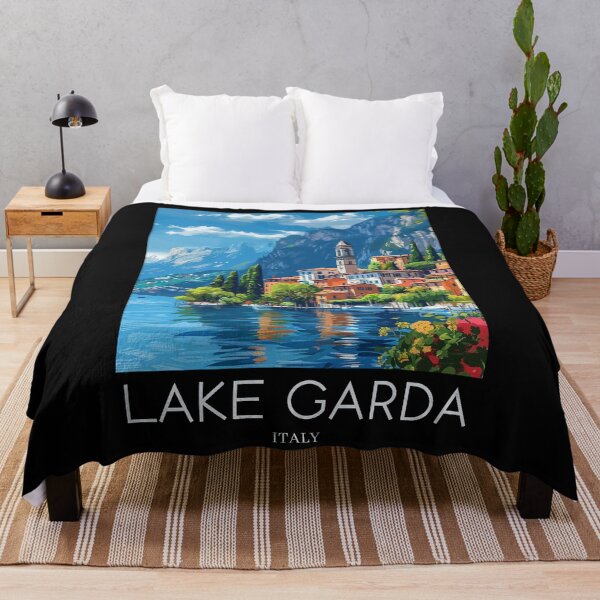 Item preview, A Pop Art Travel Print of Lake Garda - Italy designed and sold by StudioRedKoala.