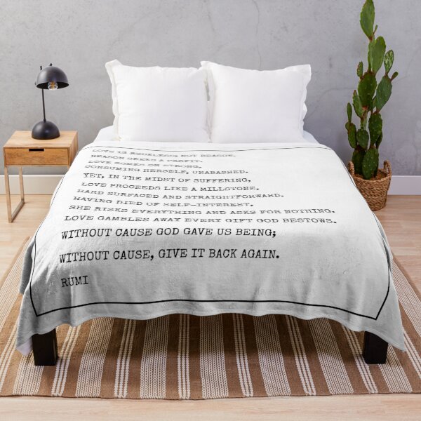 Item preview, Rumi Poem - love is reckless designed and sold by Inspirationmotivation.