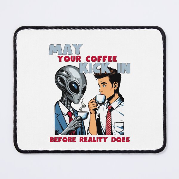 Item preview, Coffee break with an alien designed and sold by coloursforkids.