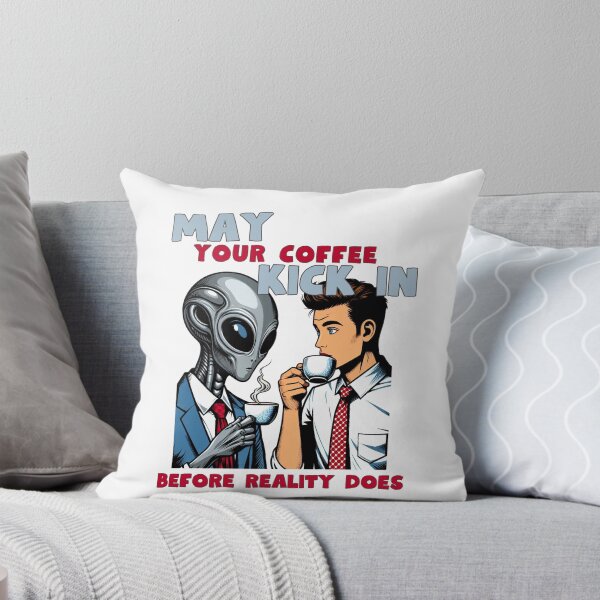 Item preview, Coffee break with an alien designed and sold by coloursforkids.