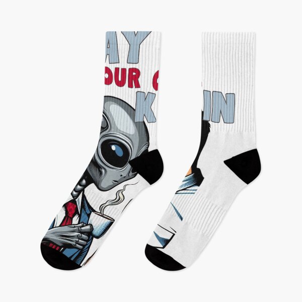 Item preview, Coffee break with an alien designed and sold by coloursforkids.